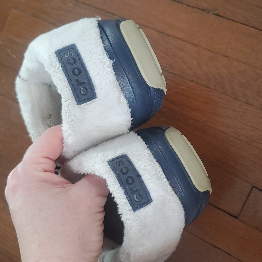 Navy Convertible Crocs - Picture 2 of 5